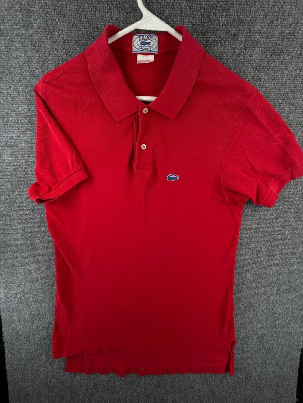 VTG IZOD Lacoste Polo Shirt Men Croc Short Sleeve Preppy Casual Grand Patron